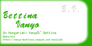 bettina vanyo business card